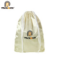 Promotion Draw String Soft Cloth Print Satin Drawstring Shoe Bag